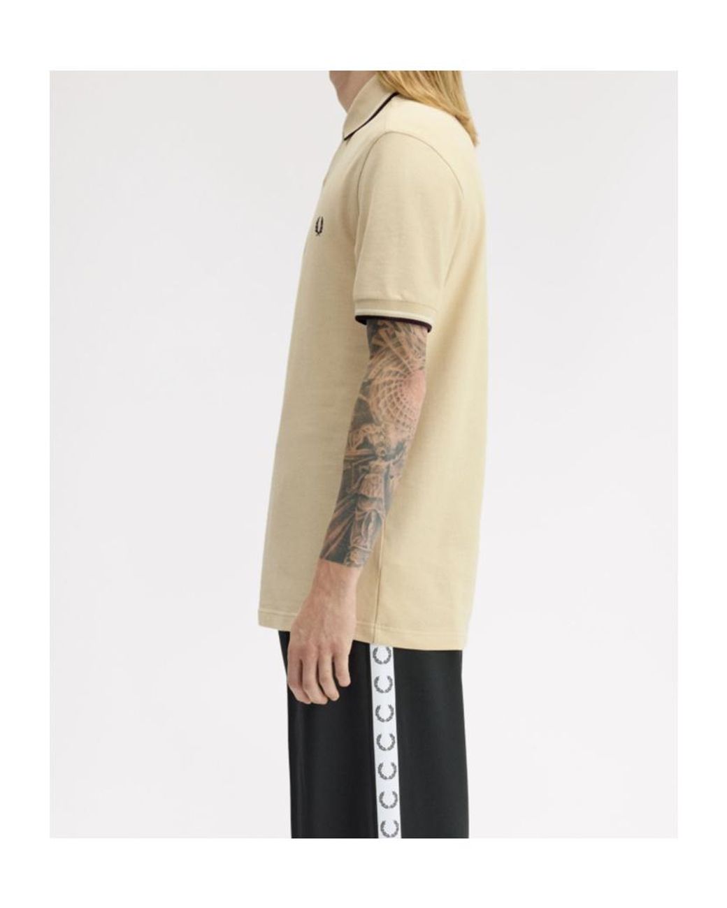 Fred Perry Natural Short-Sleeved Polo Shirt for men