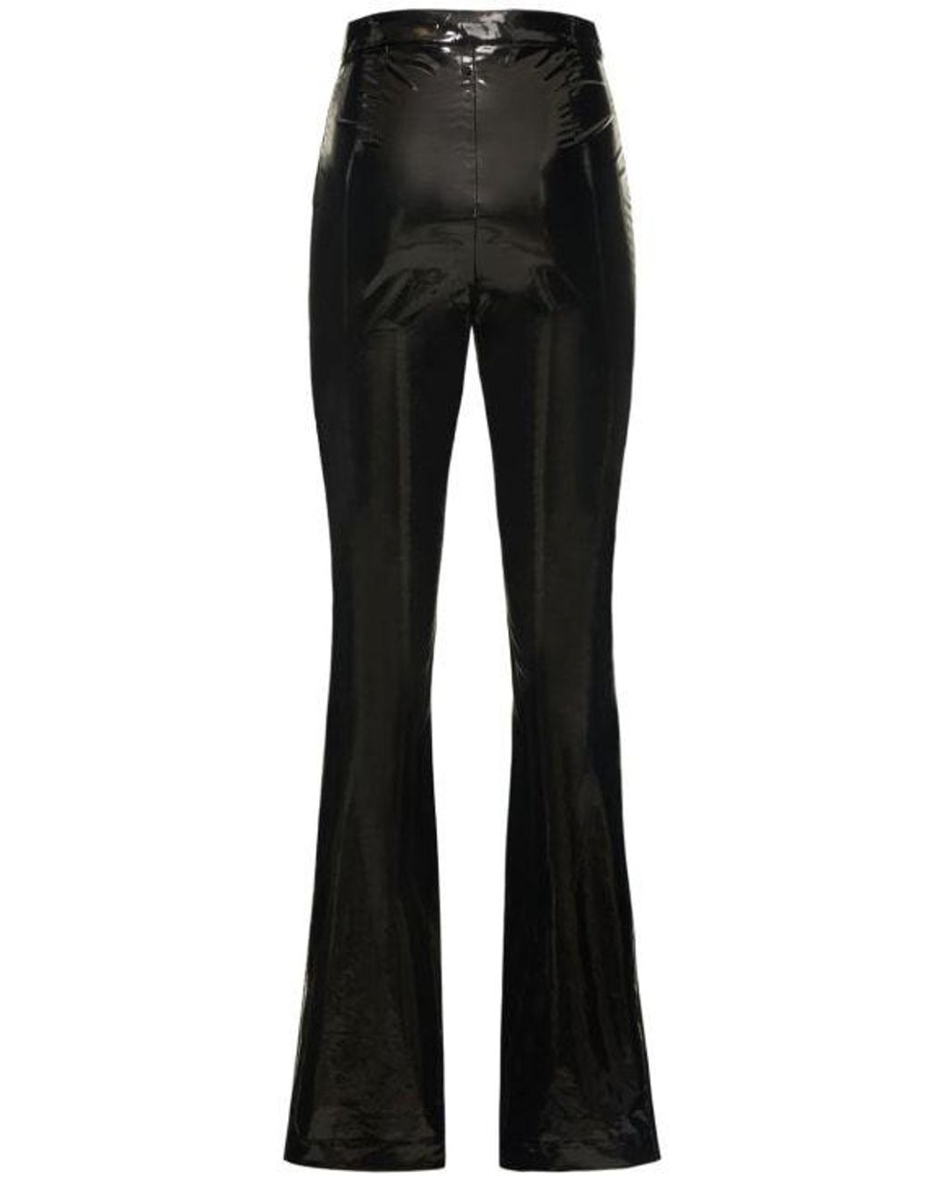 ROTATE BIRGER CHRISTENSEN Black Flared Casual Pants