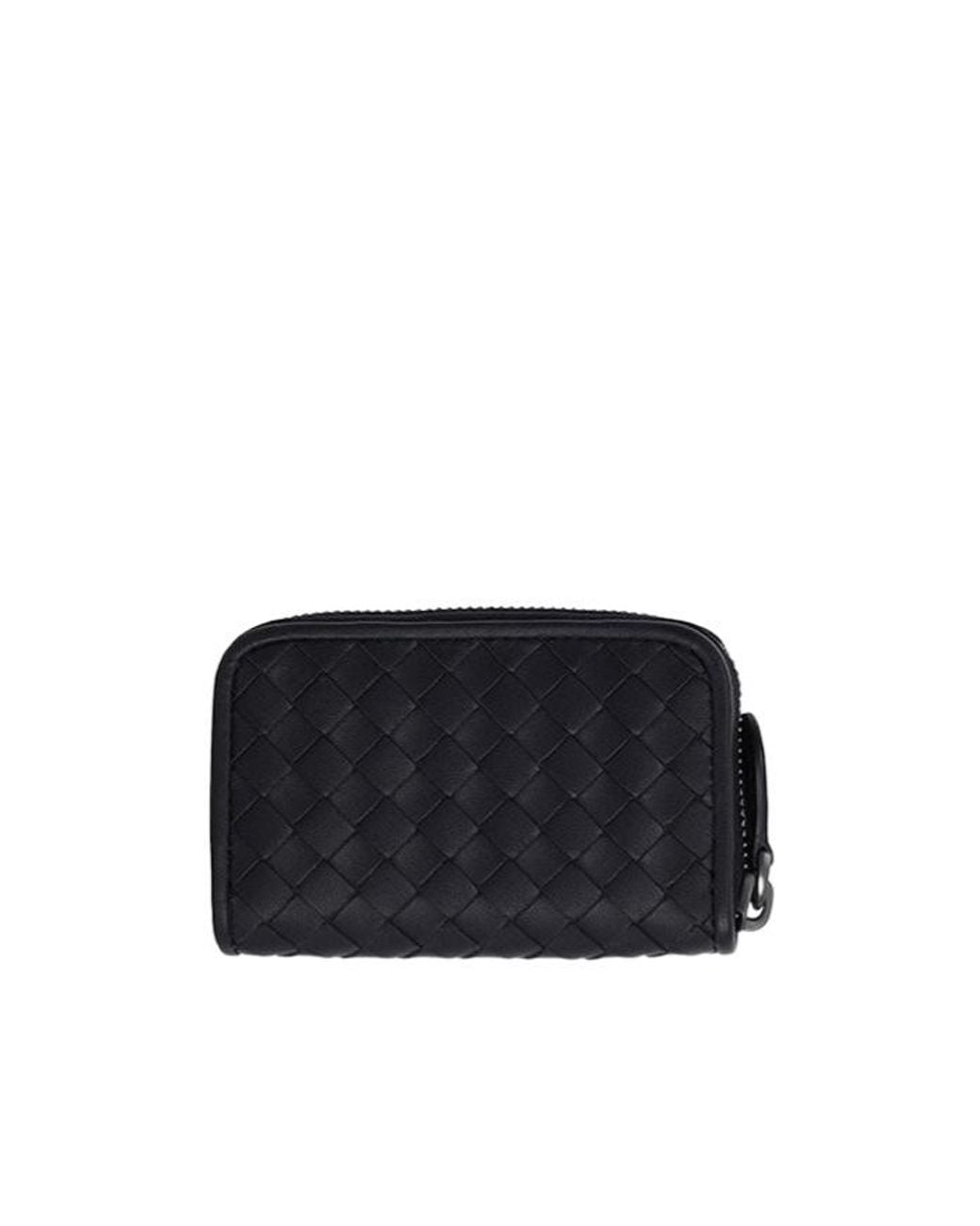 Bottega Veneta Black Zip Wallet for men