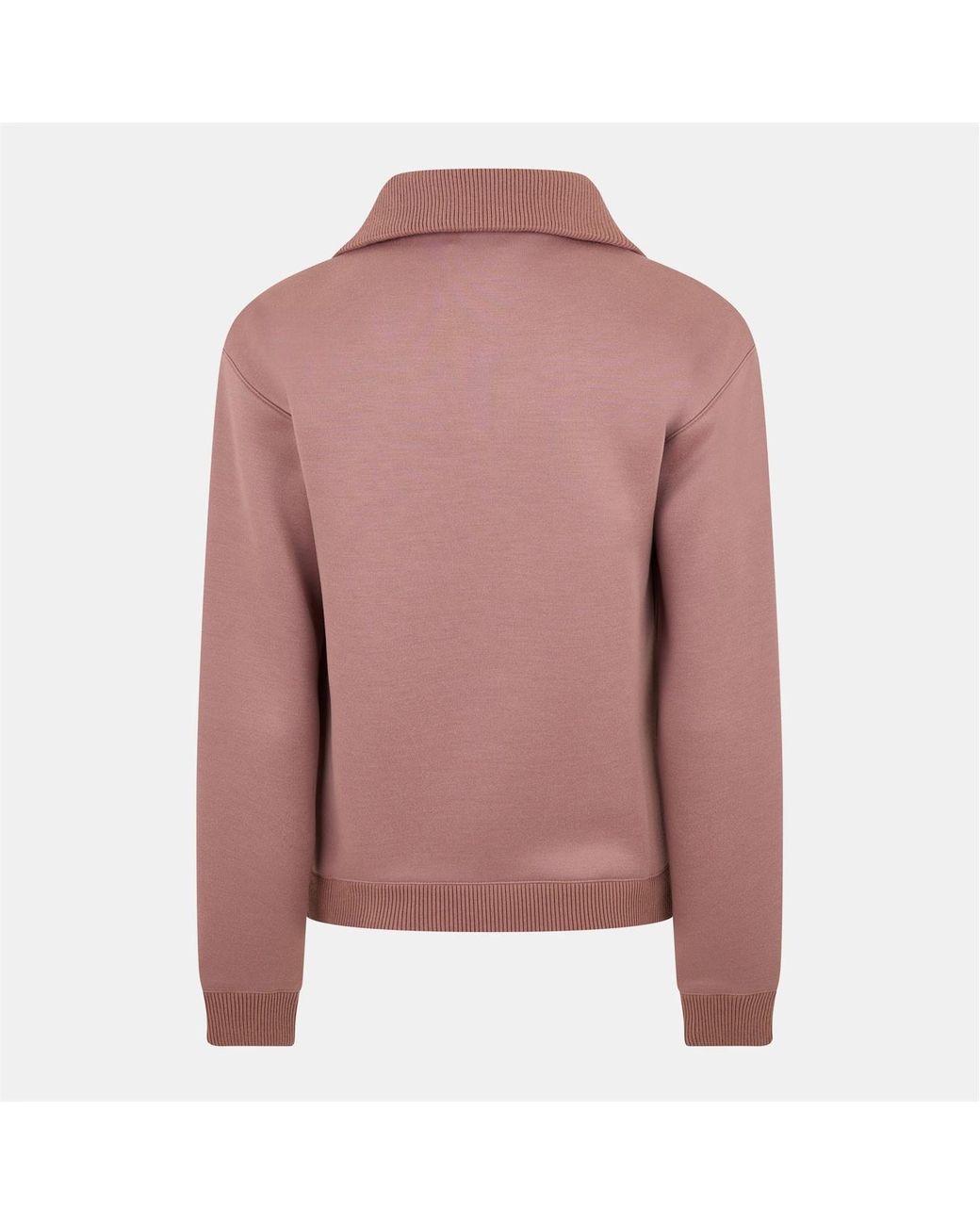 McQueen Pink Logo Half-Zip Sweater