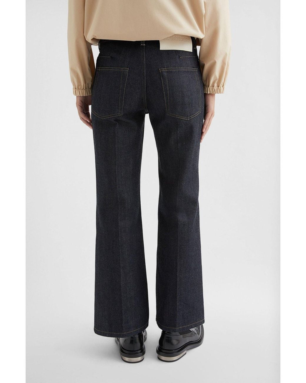 Jil Sander Blue Flared Jeans