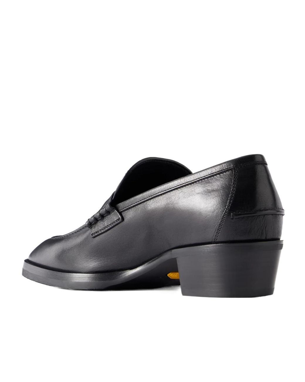 Jimmy Choo Black Glossy Leather Loafers