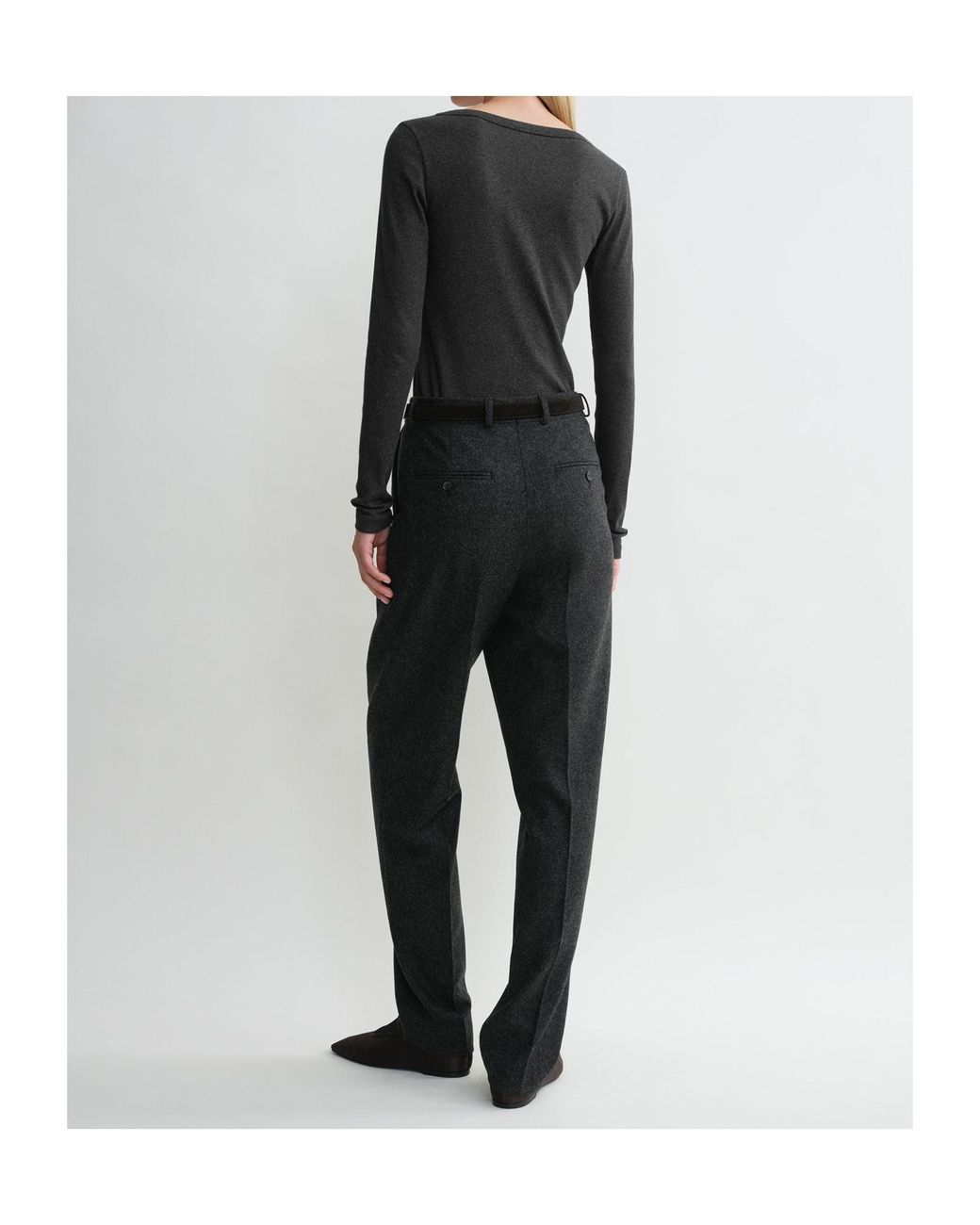 Totême  Black Totême Classic Long-Sleeve T-Shirt