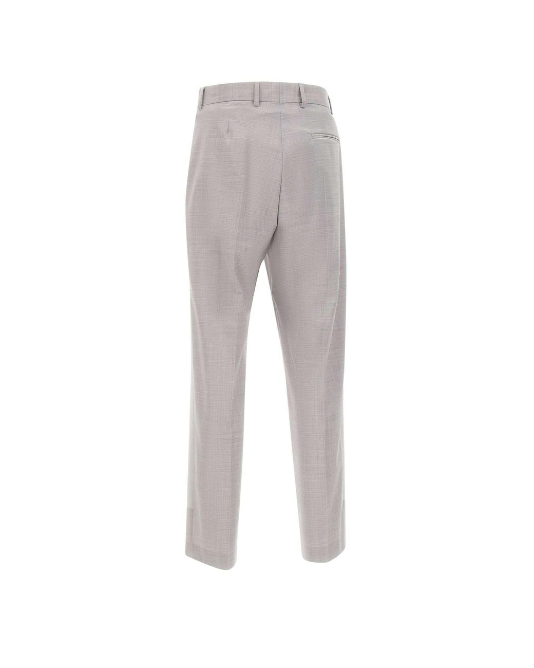 MM6 by Maison Margiela Gray Side Stripe Detail Tailored Trousers for men