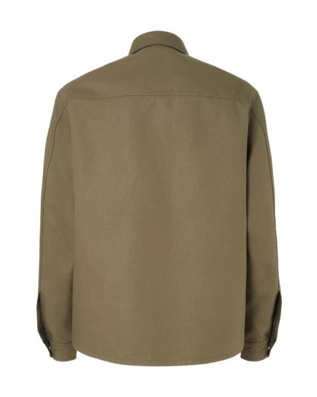 Fendi Green Long Sleeved Press-Stud Jacket for men