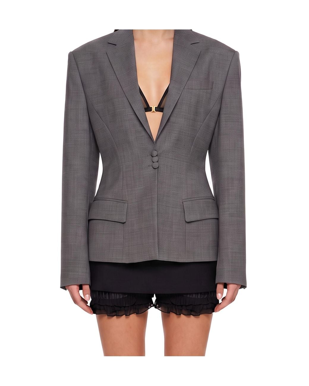 GIUSEPPE DI MORABITO Black Structured Single-Breasted Blazer