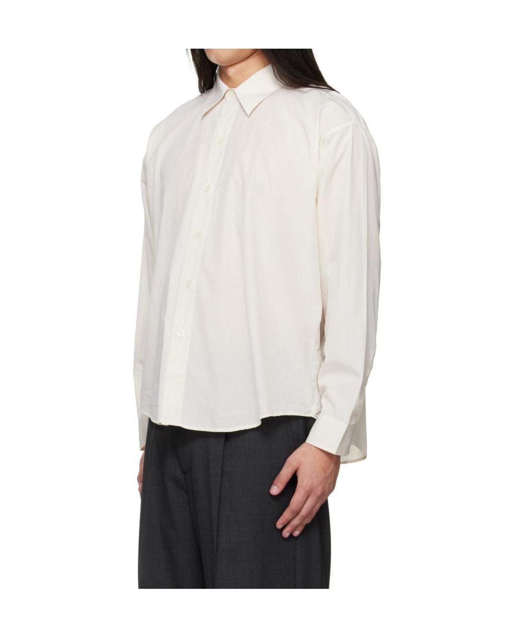 mfpen Natural Exact Boxy Striped Shirt for men