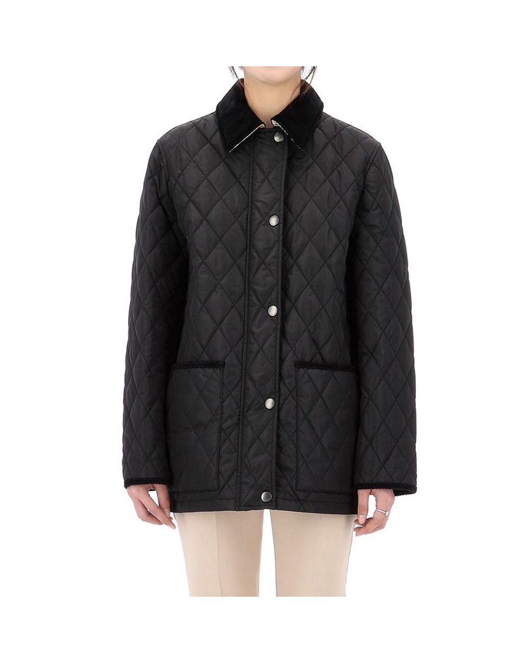 Burberry Blue Diamond Quilted Jacket