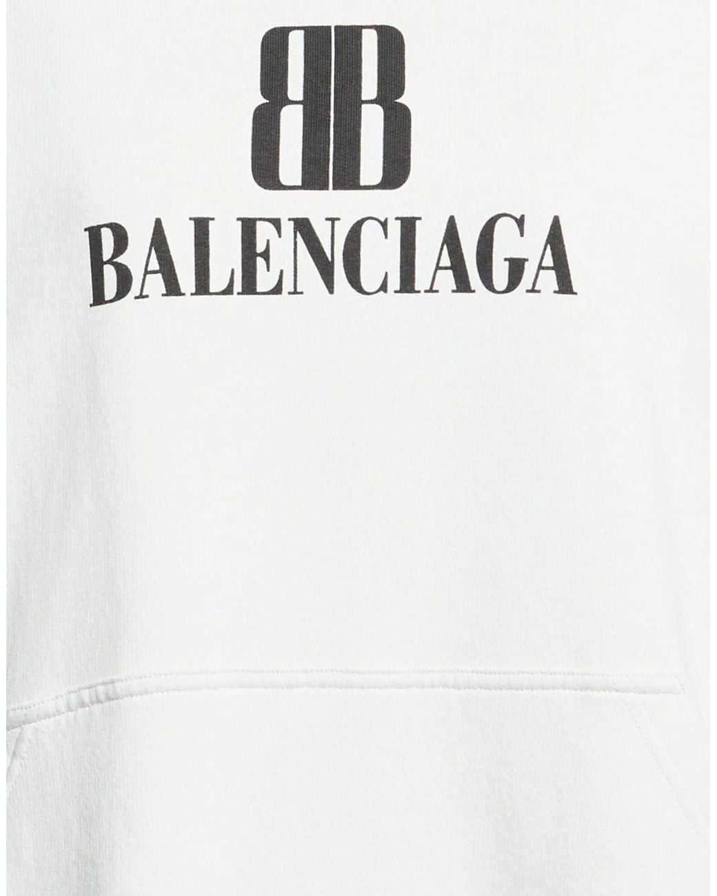 Balenciaga White Oversized Hoodie