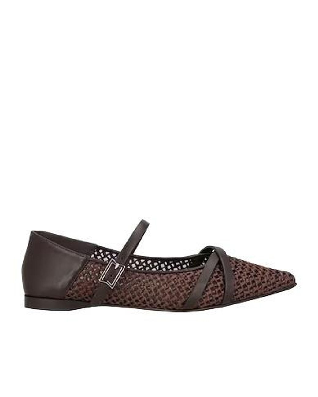 Max Mara Brown Minimal Flat Shoes