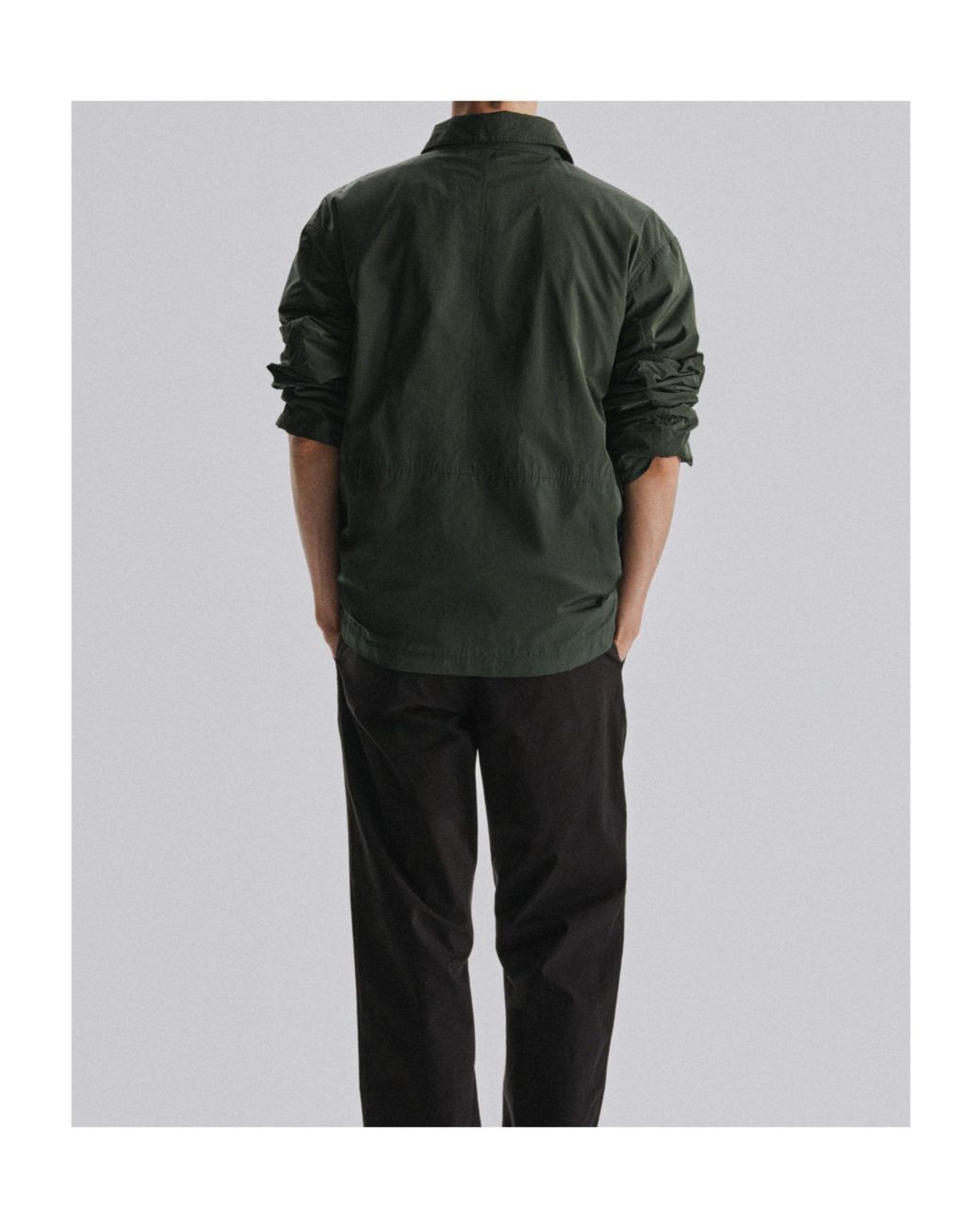 The Row Green Long-Sleeved Casual Jacket for men