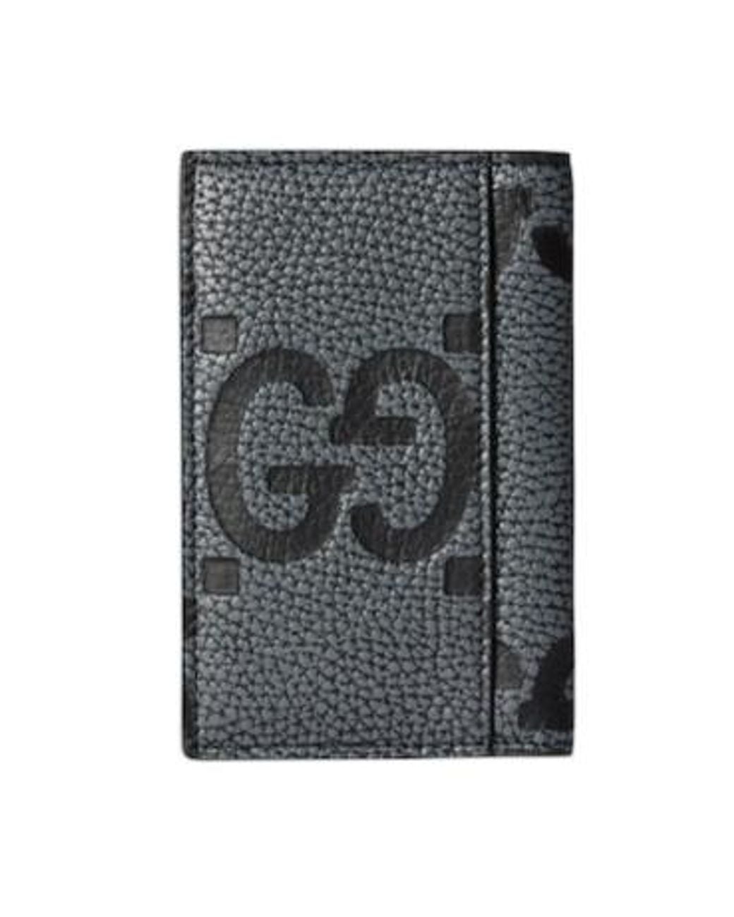 Gucci Gray Gg Card Holder for men