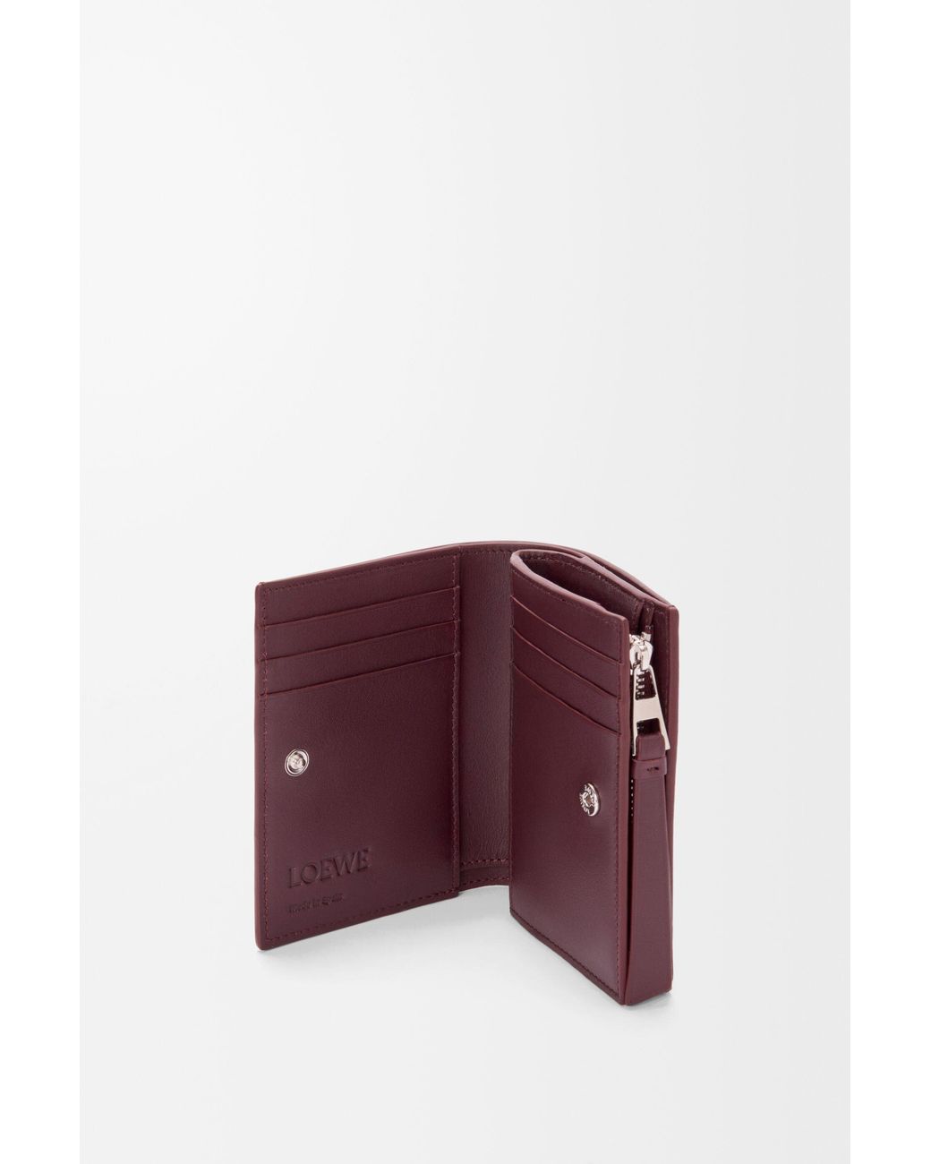 Loewe Purple Snap Wallet
