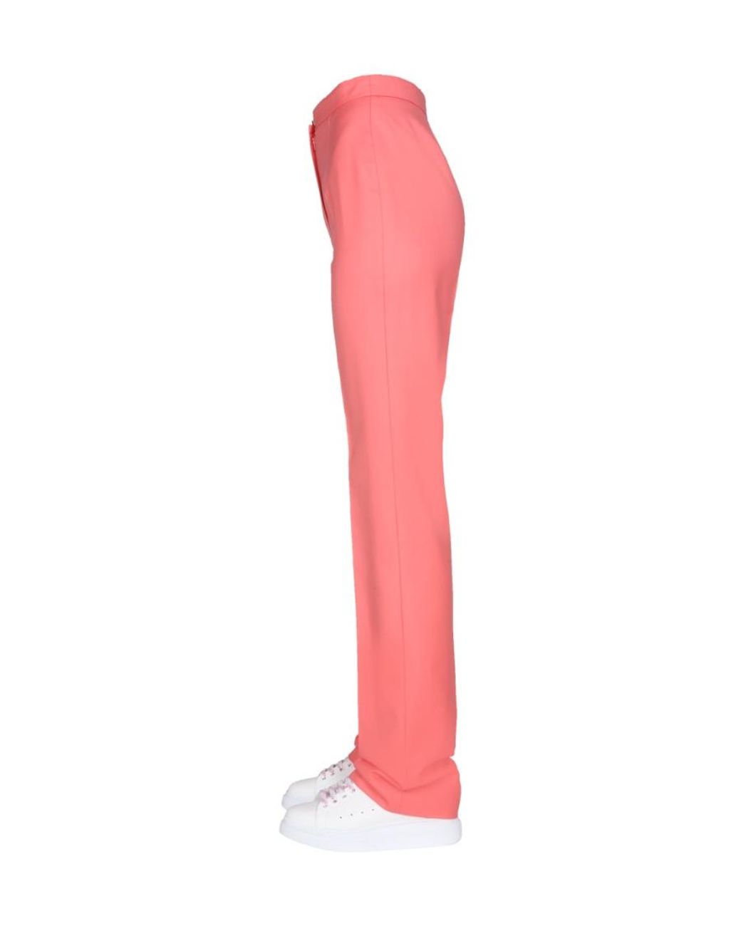 McQueen Pink Straight Leg Trousers