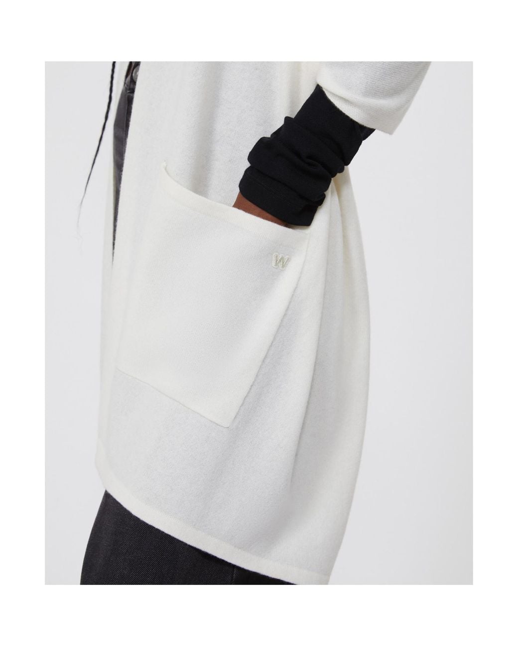 Weekend by Maxmara White Hooded Shawl