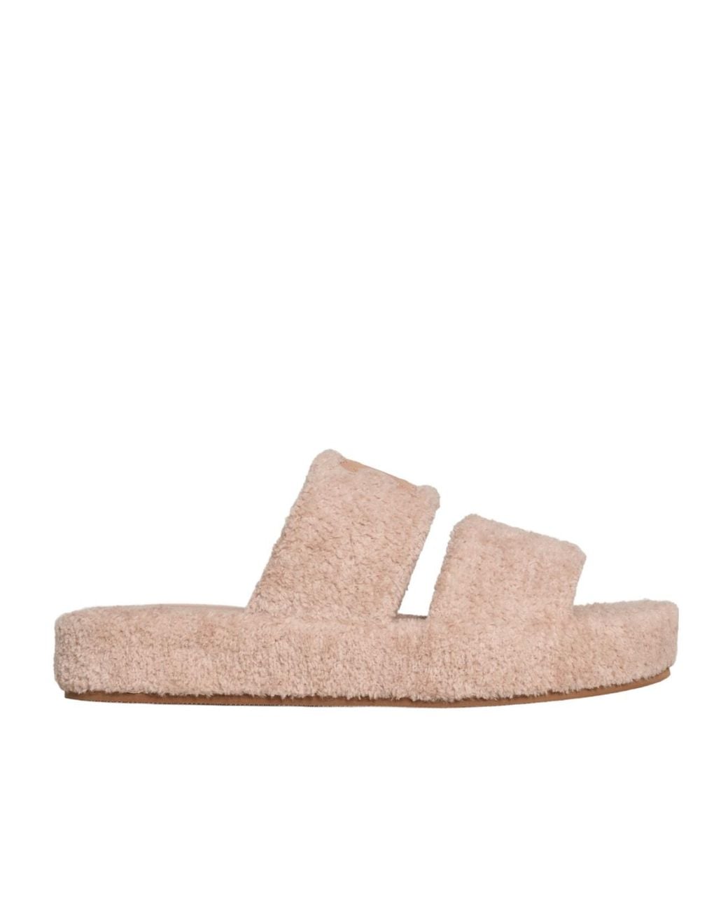 Céline Pink Triomphe Open-Toe Slippers