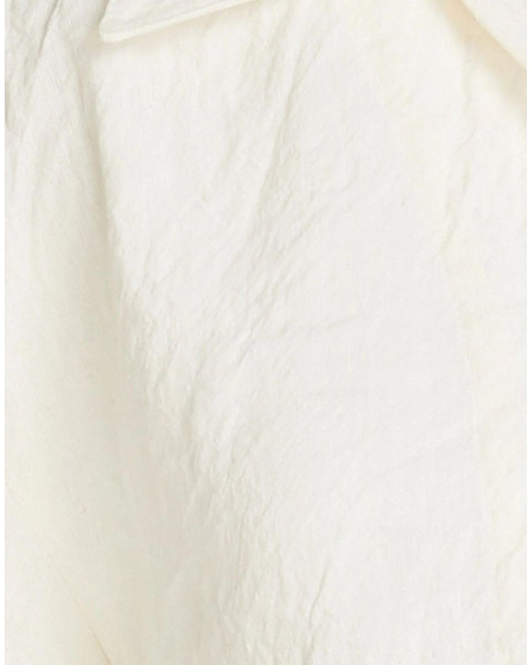 Jacquemus White Solid-Color Cropped Top