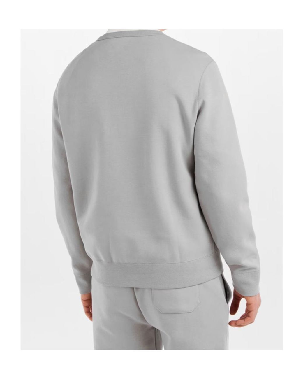 Polo Ralph Lauren Gray Logo Crew Neck Tech Sweatshirt for men