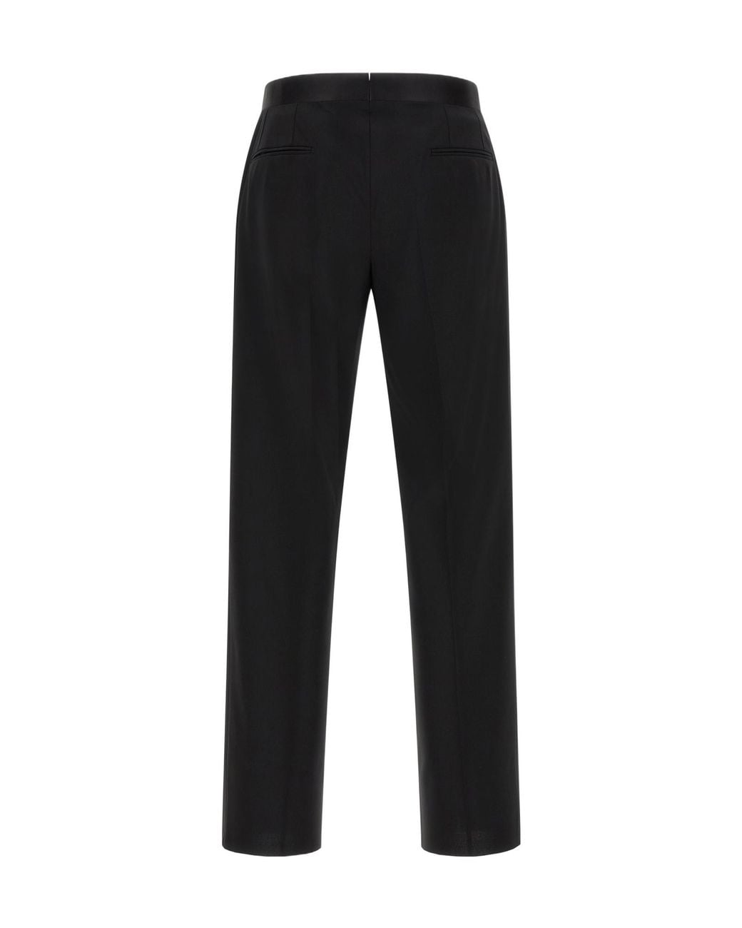 Lardini Black Double-Breasted Satin-Trim Suit for men