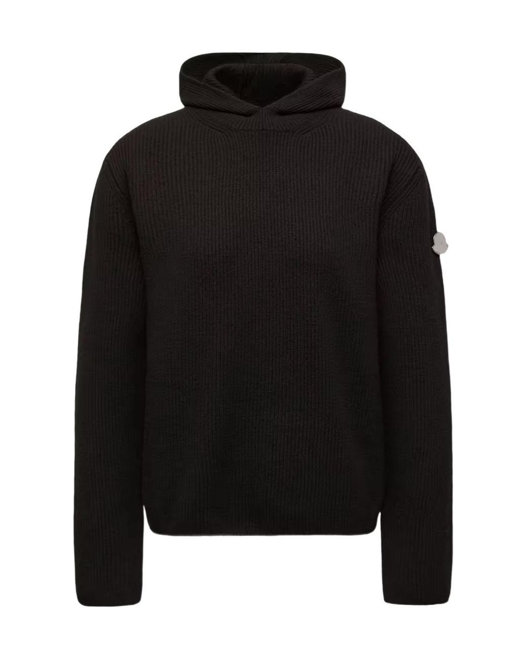 Moncler Black Jil Sander Knitted Hoodie for men