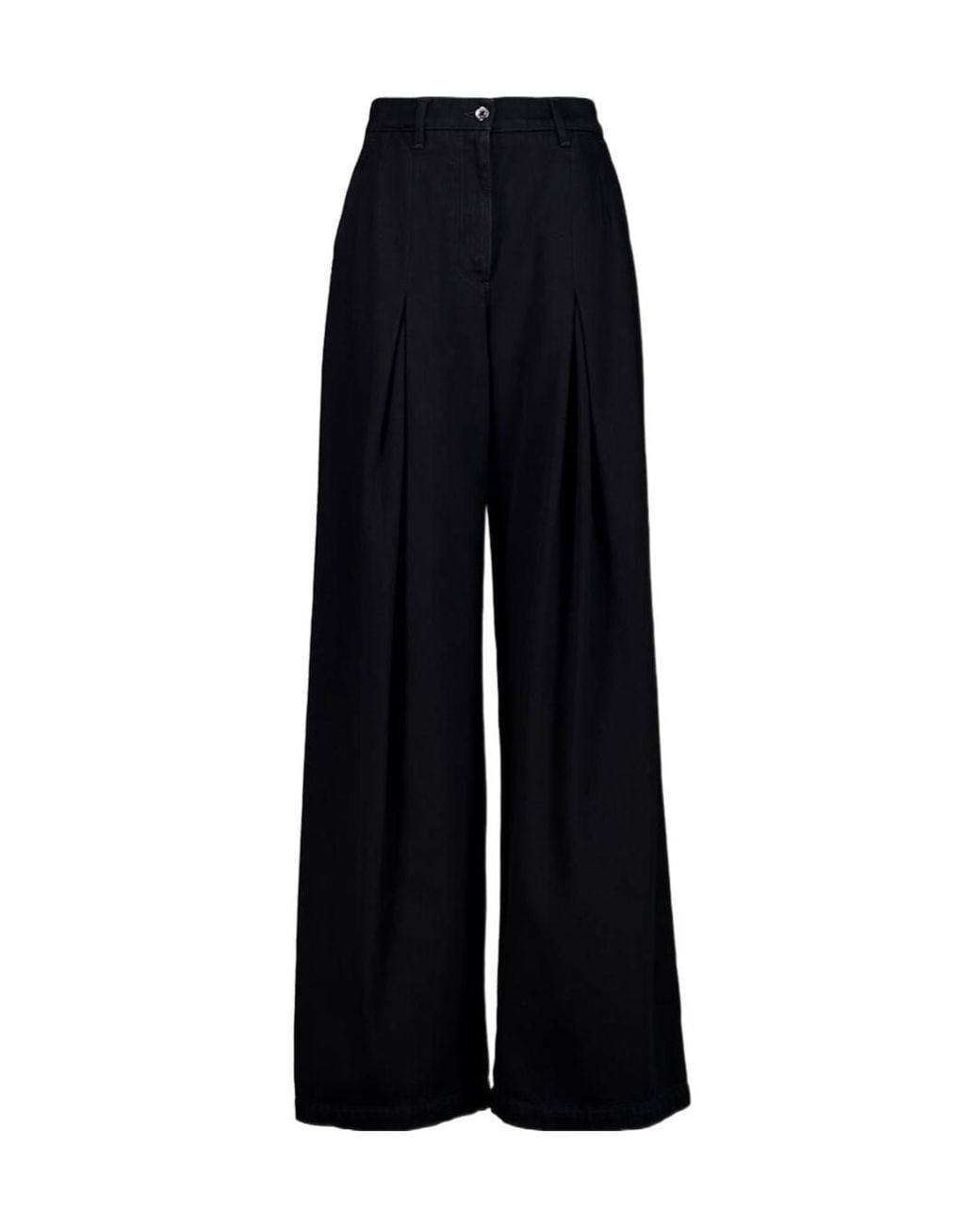 Dolce & Gabbana Black Pleated Jeans