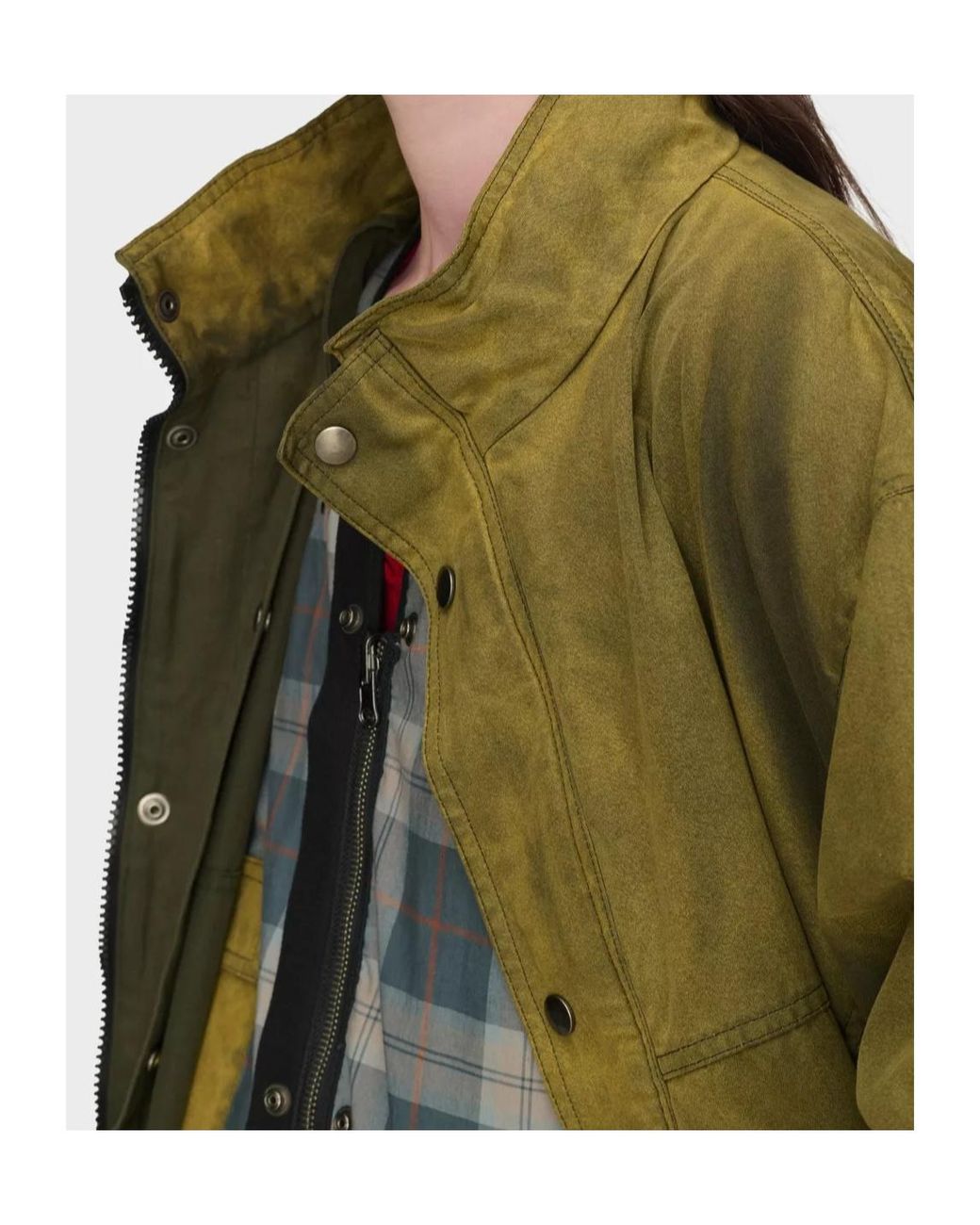 Maison Margiela Green Oversized Drawstring Jacket