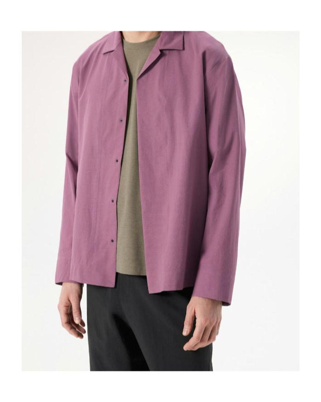 Veilance Purple Cusec Shirt Ls for men