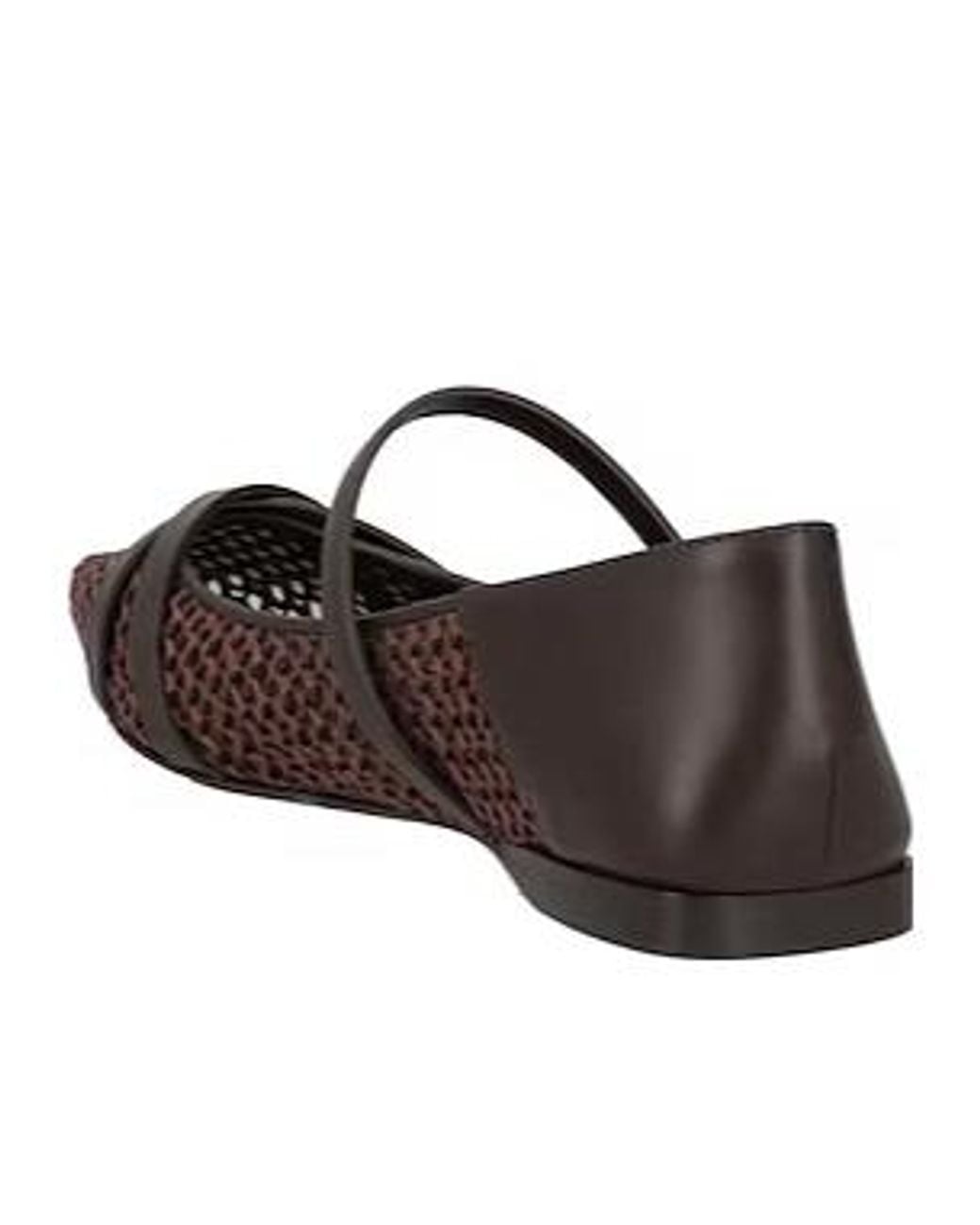 Max Mara Brown Minimal Flat Shoes