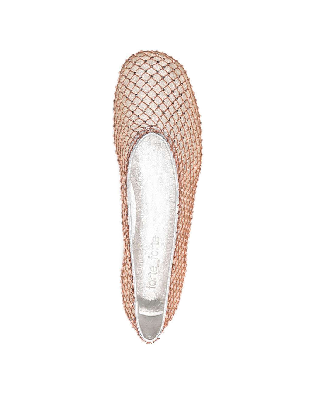 Forte_forte Pink Mesh Ballet Flats