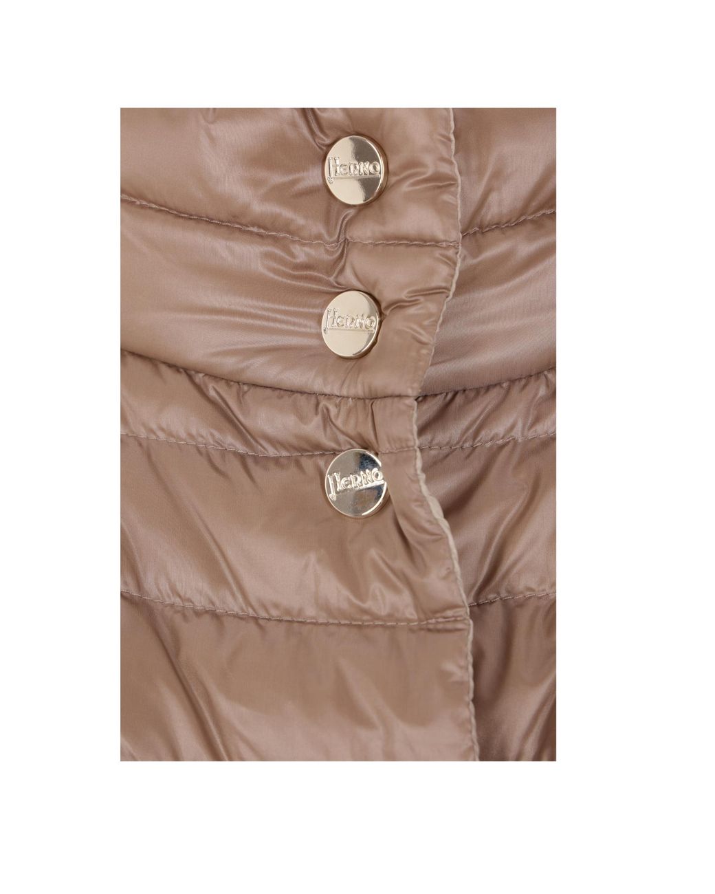 Herno Brown Reversible Button-Up Down Jacket