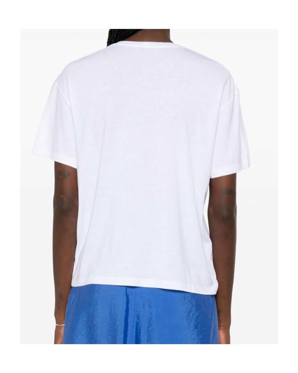 Totême  White Totême Short-Sleeved Crewneck T-Shirt