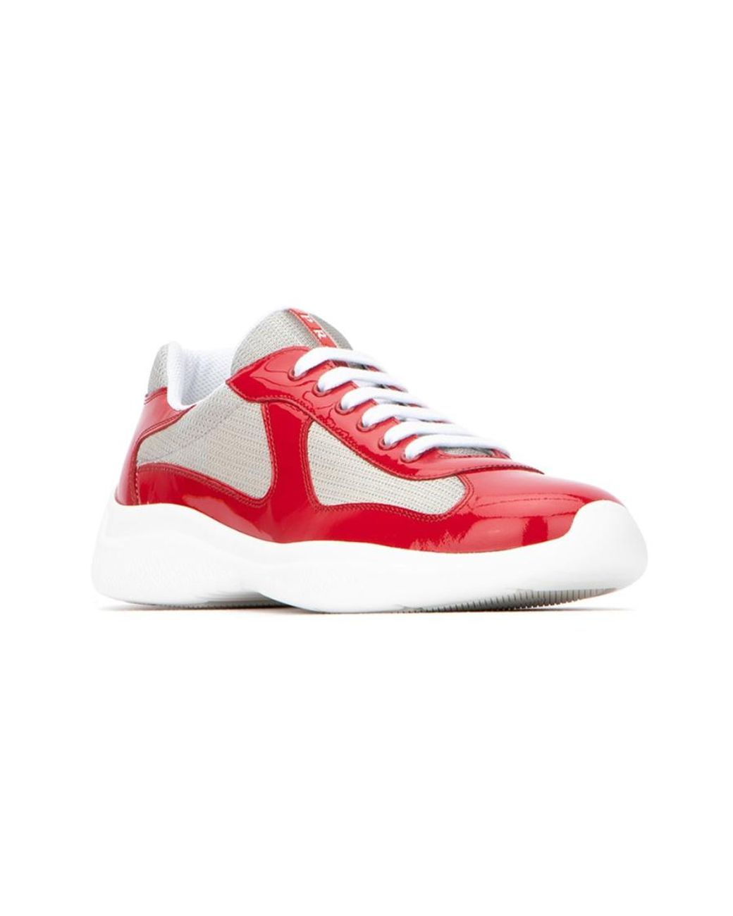 Prada Red America's Cup Sneakers for men