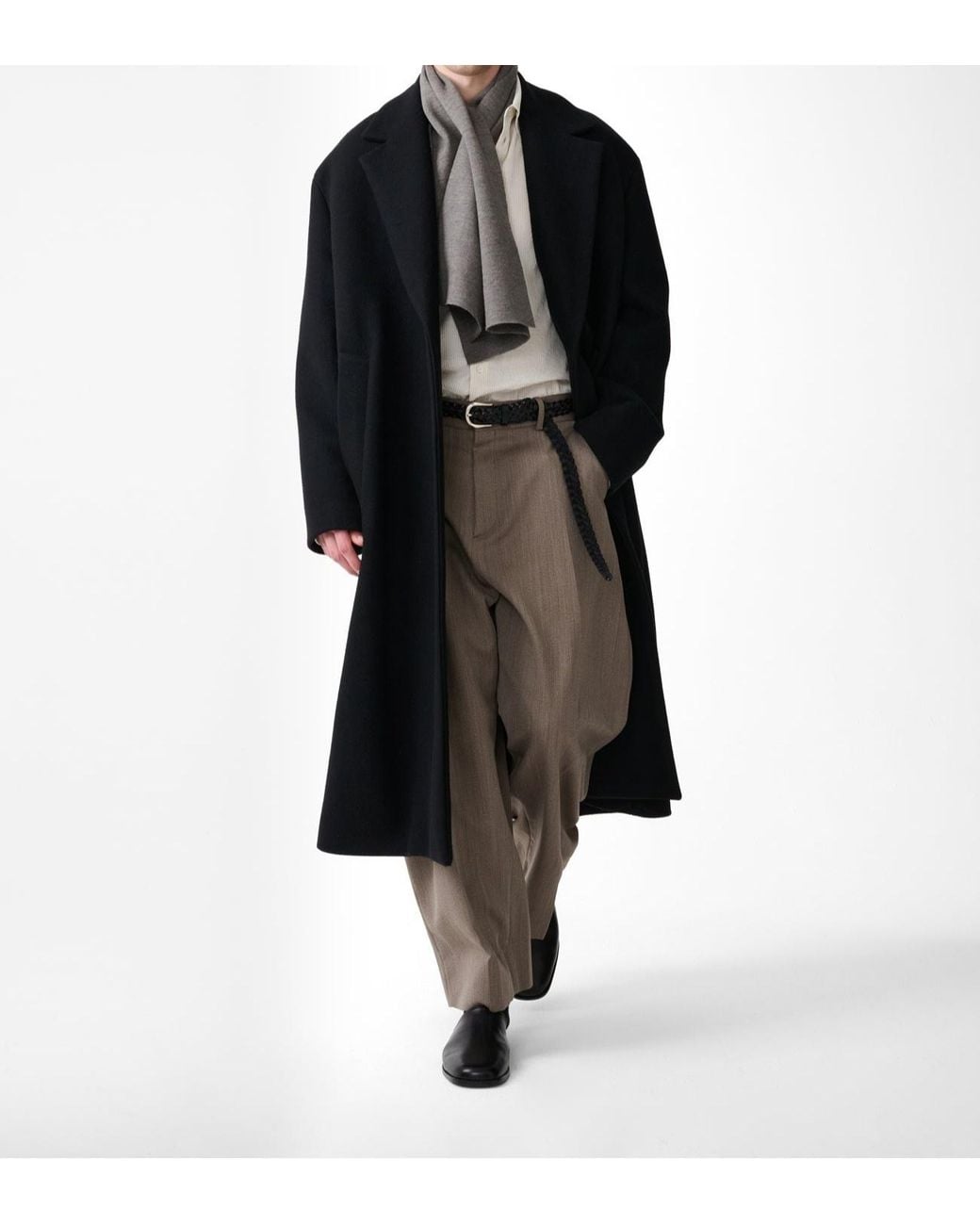 Studio Nicholson Black Freeman Single-Breasted Coat for men