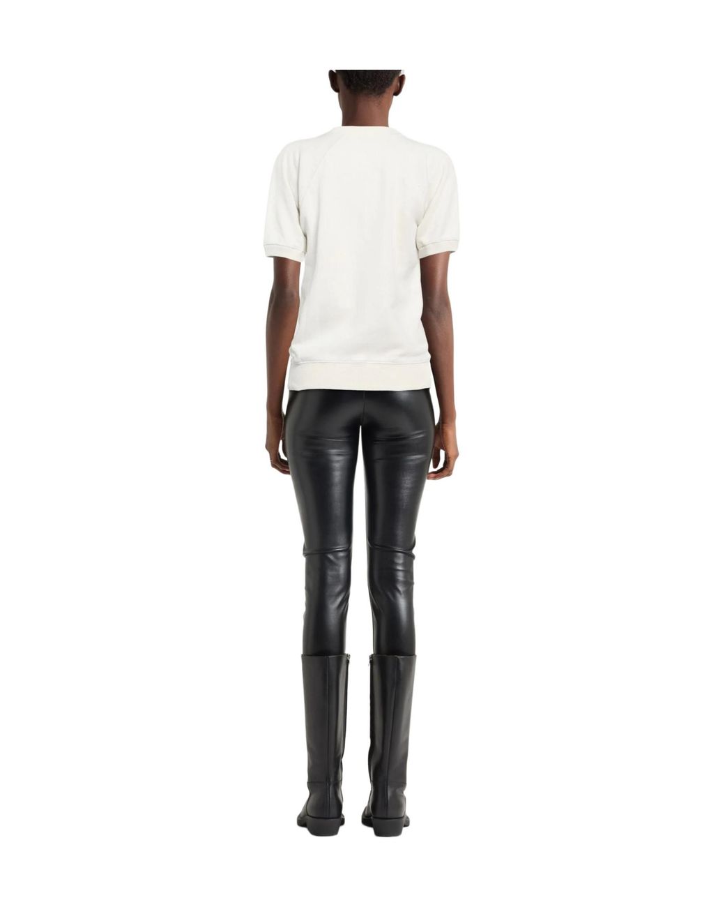 Maison Margiela White Solid Color Sweatshirts