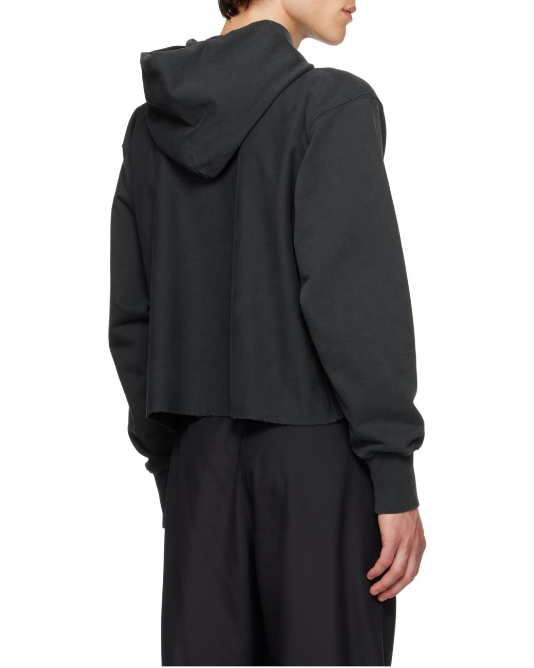 Maison Margiela Black Firm Fleece Hoodie