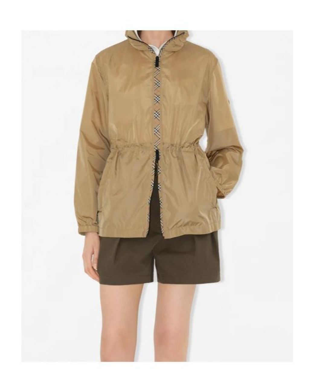 Burberry Natural Technical Adaptable Check-Trim Parka
