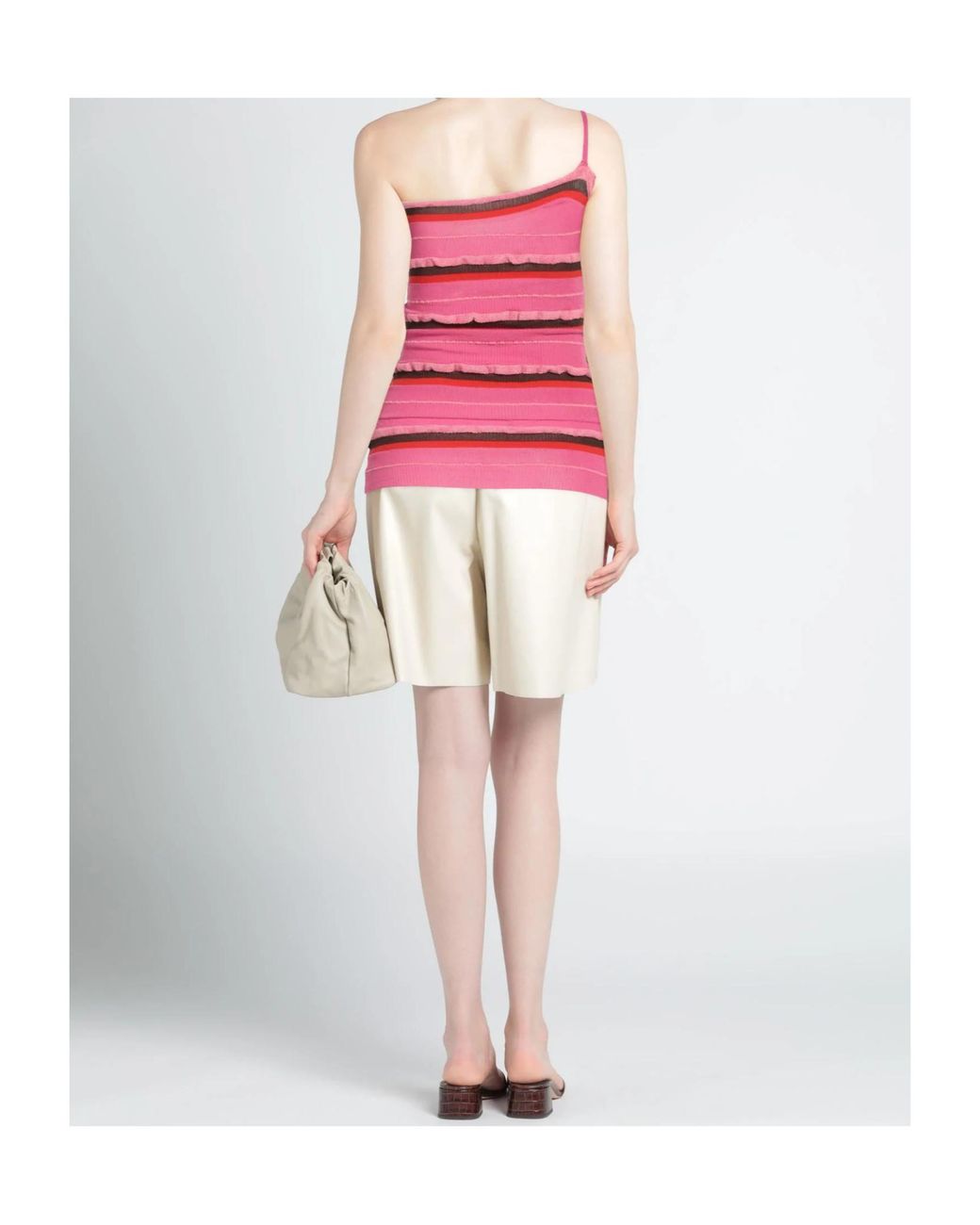 Jacquemus Pink One Shoulder Vest