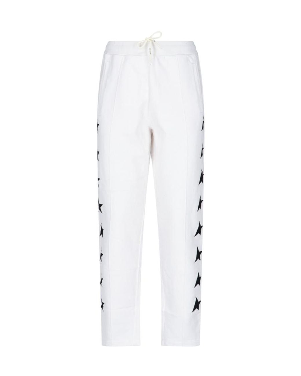 Golden Goose Deluxe Brand White Star Tape Sweatpants for men