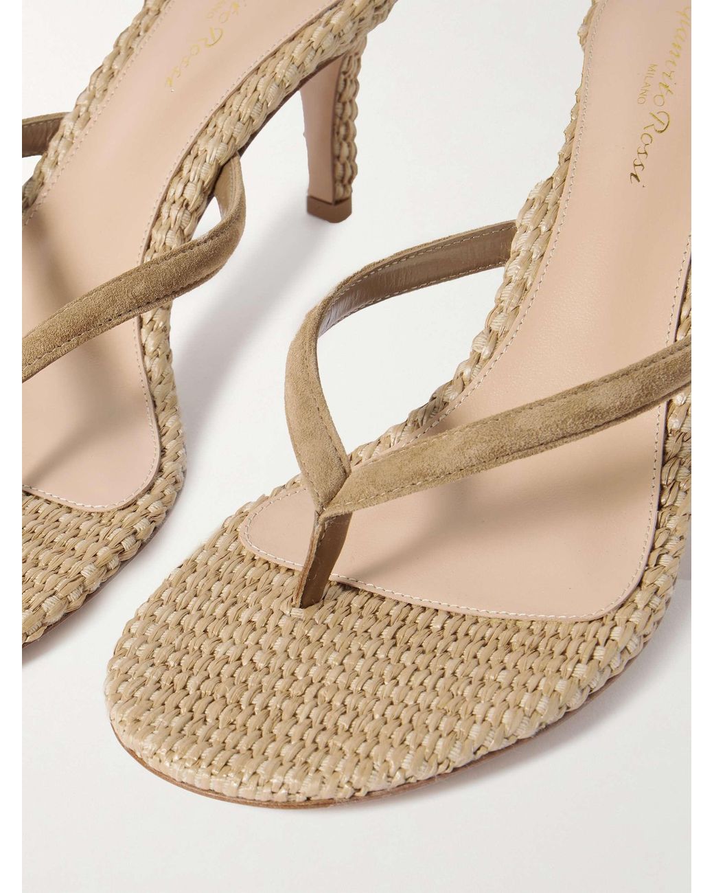 Gianvito Rossi Multicolor Thong Strap Sandals