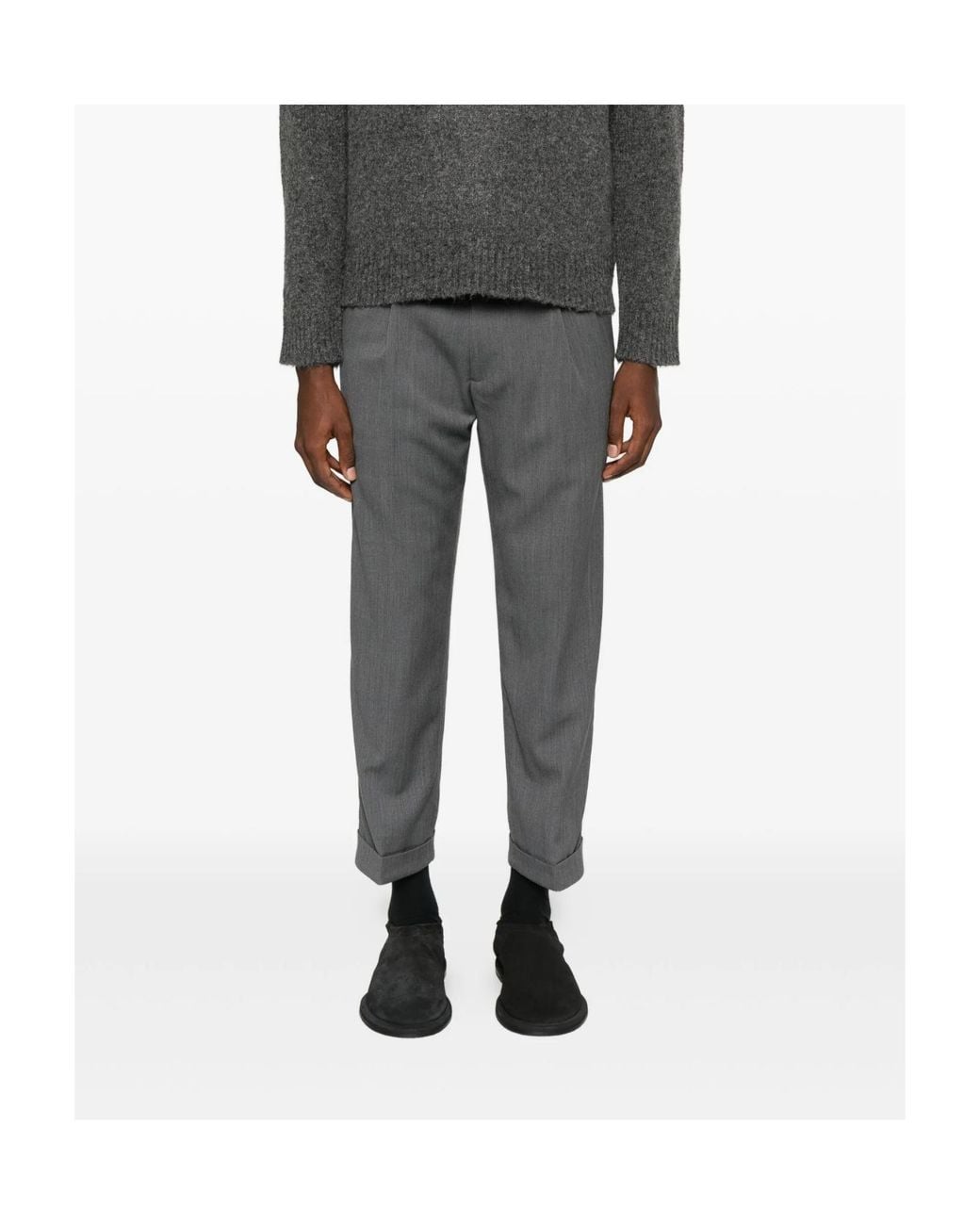 Entire studios Gray Wool Trousers for men