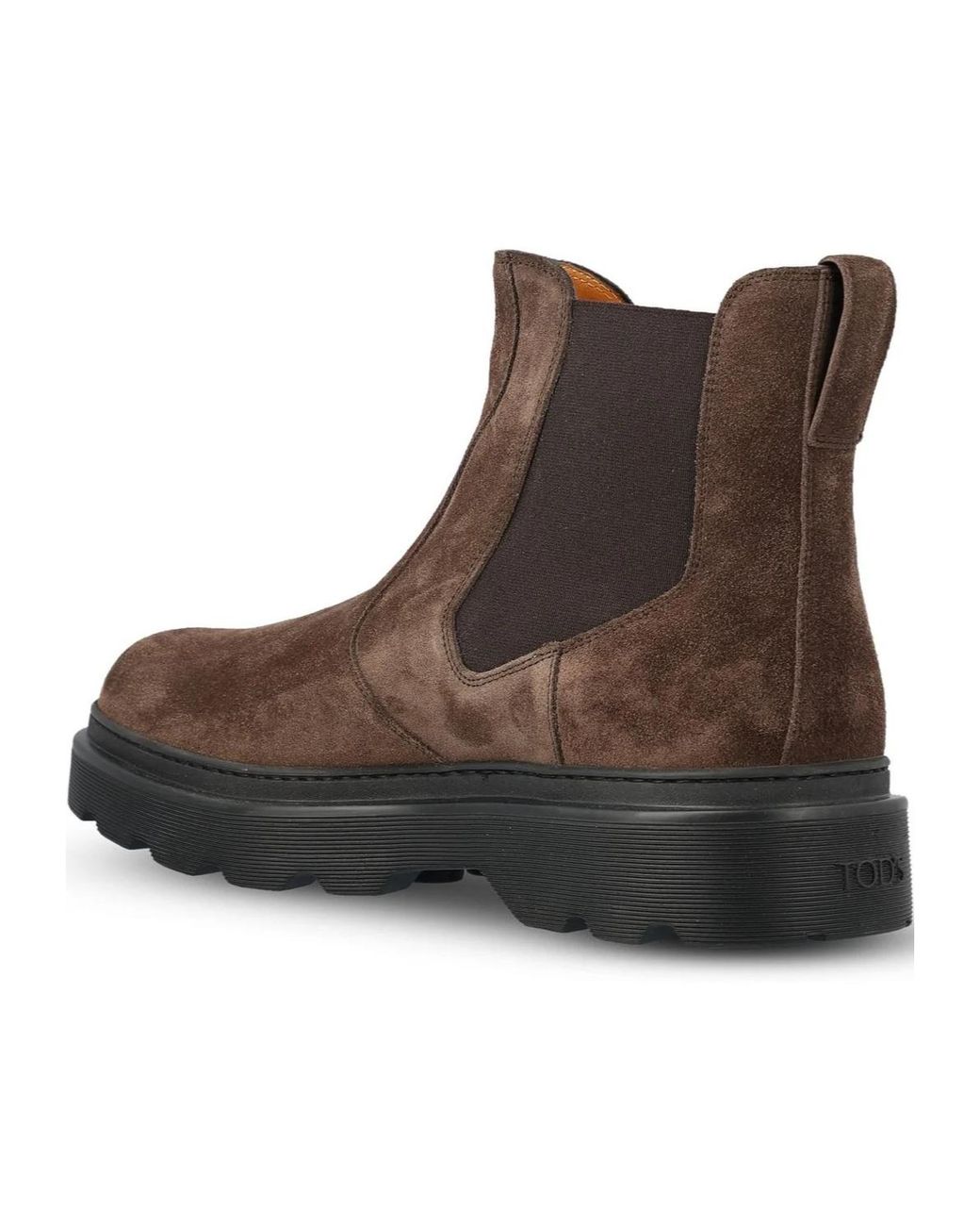 Tod's Brown Slip-On Chelsea Boots for men