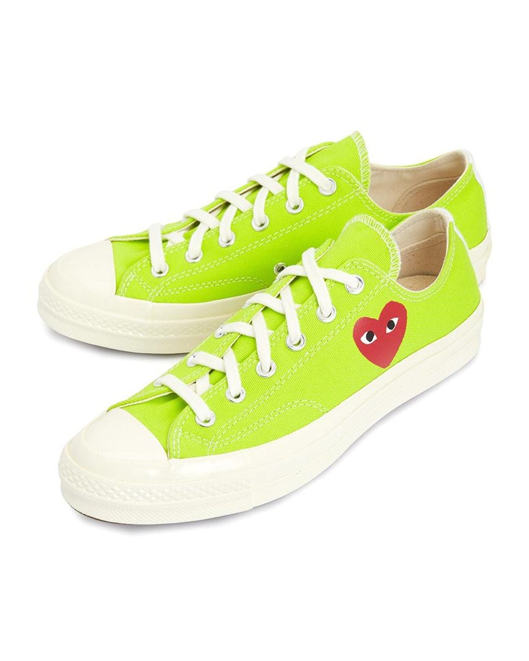 Comme des Garçons Yellow Round Toe Sneakers for men