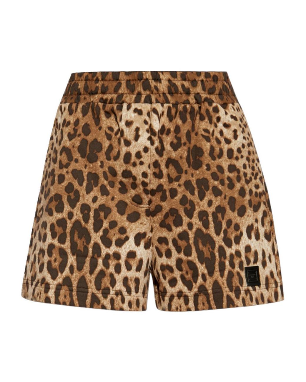 Dolce & Gabbana Brown Leopard Printed Shorts