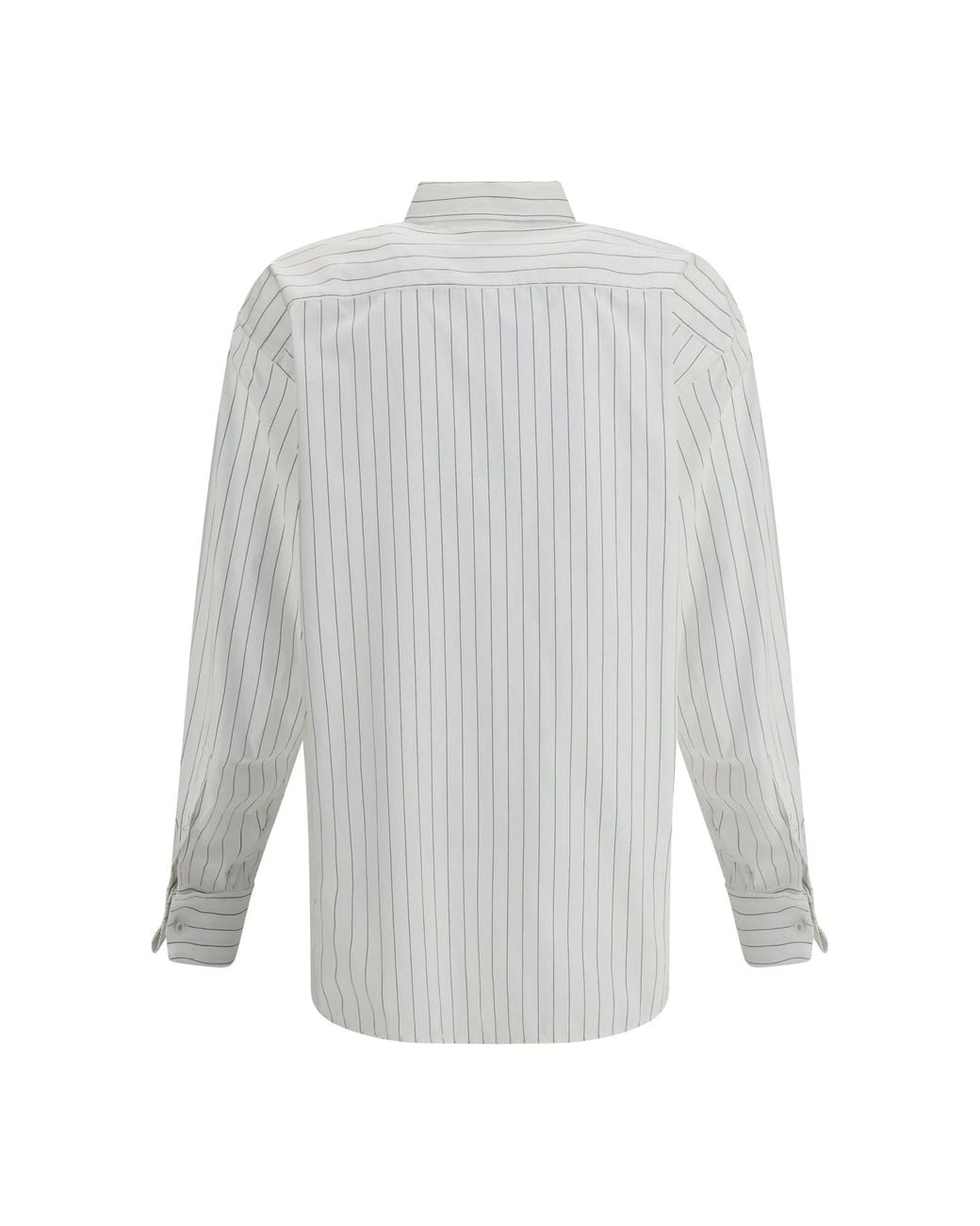 Dries Van Noten White Striped Shirt for men
