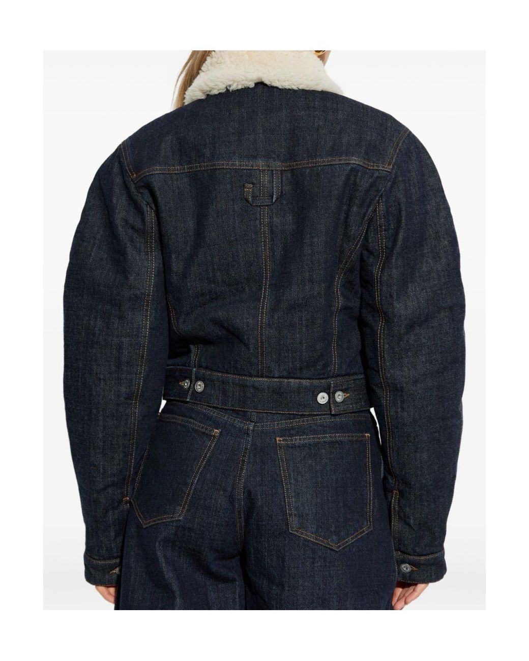 Jacquemus Blue Cropped Denim Jacket