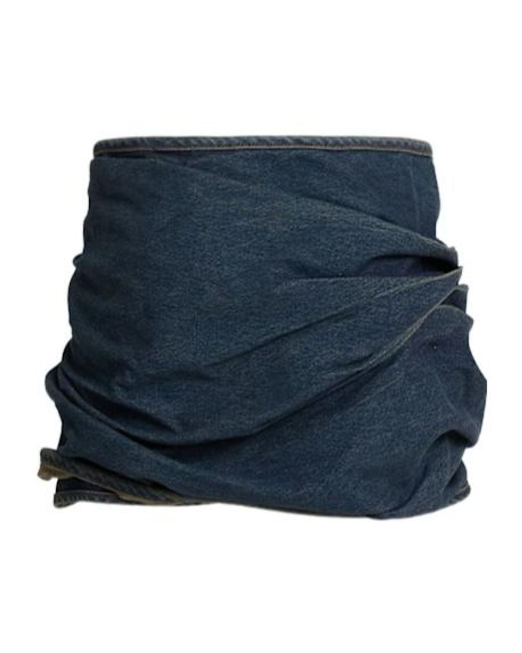 Magda Butrym Blue Denim Mini Skirt