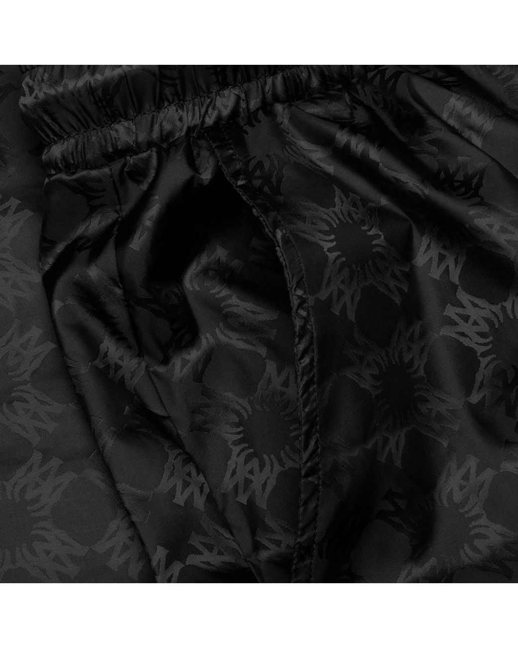 Amiri Black Ma Quad Logo Jacquard Shorts for men