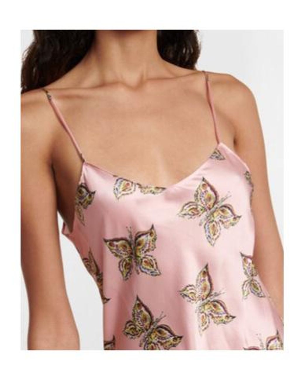 Rodarte Pink Printed Silk Satin And Tulle Dress