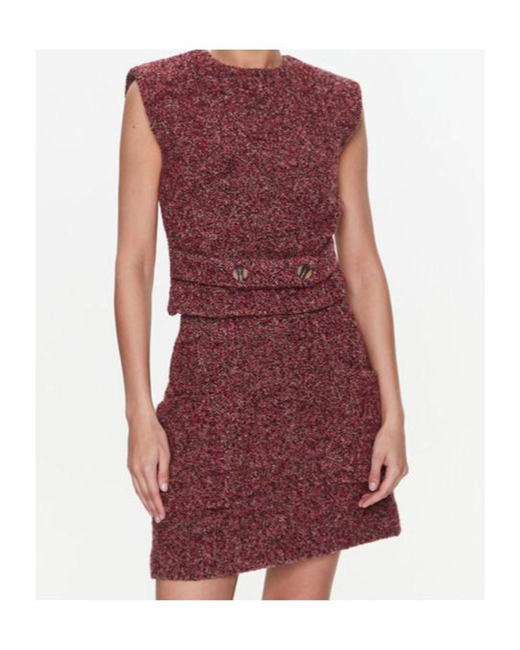 REMAIN Birger Red Crew-Neck Top