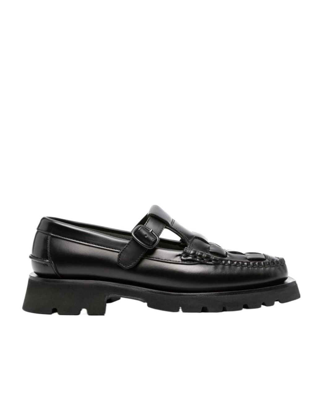 Hereu Black Soller Sport Buckle Fastened Loafers